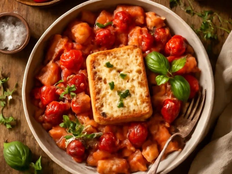 Baked Feta Pasta (German Style)
