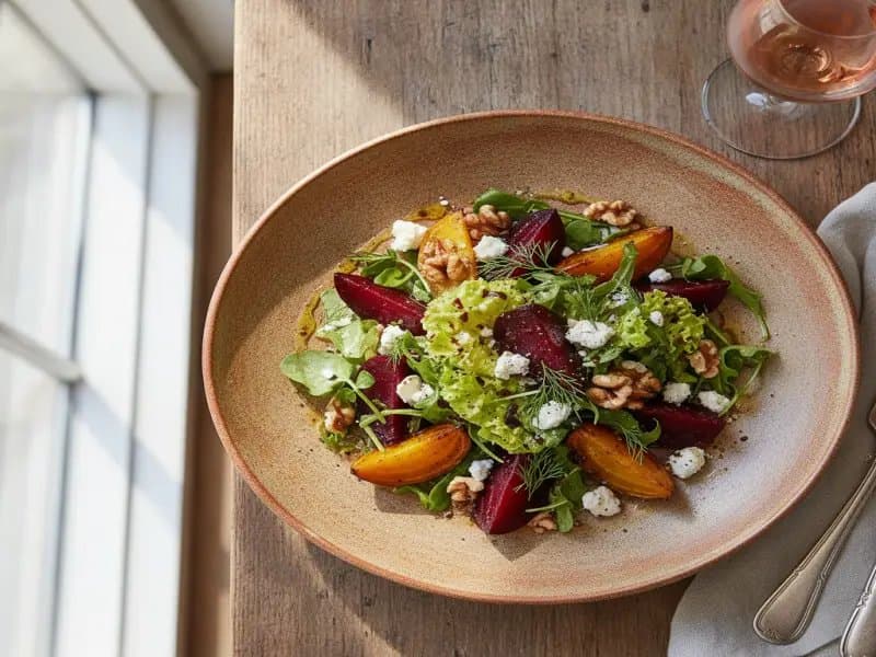 Gerösteter Rote-Bete-Walnuss-Salat