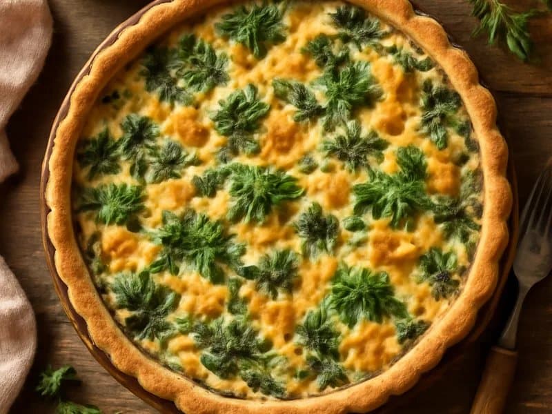 Cheese & Spinach Quiche