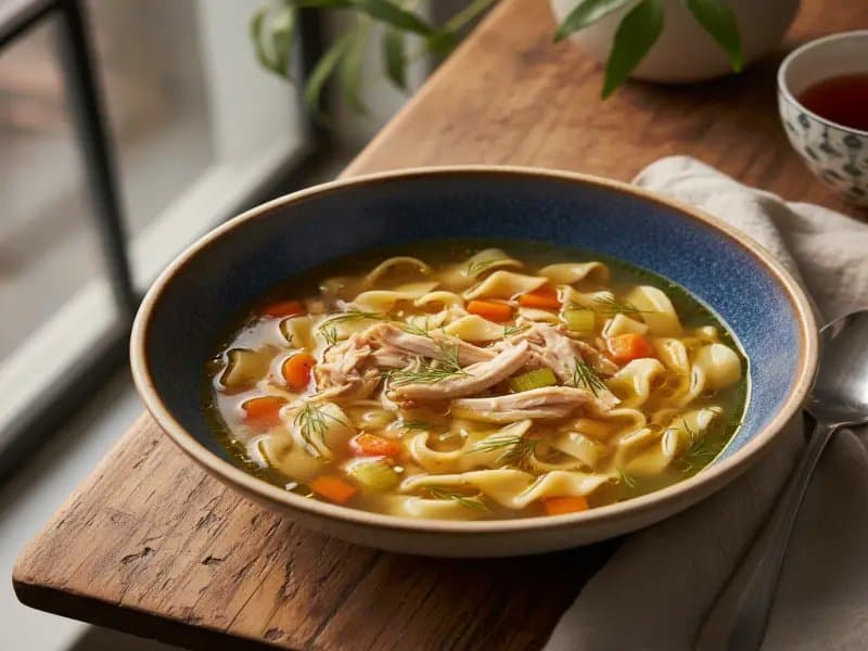 Hühnernudelsuppe