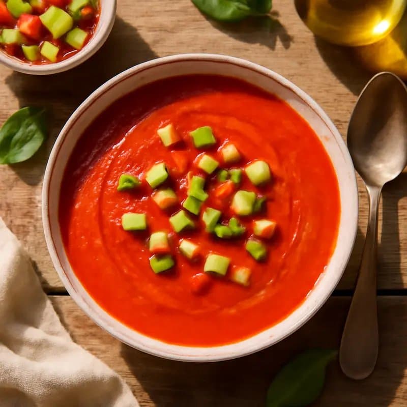 Klassisches Gazpacho Rezept – Kalte spanische Tomatensuppe