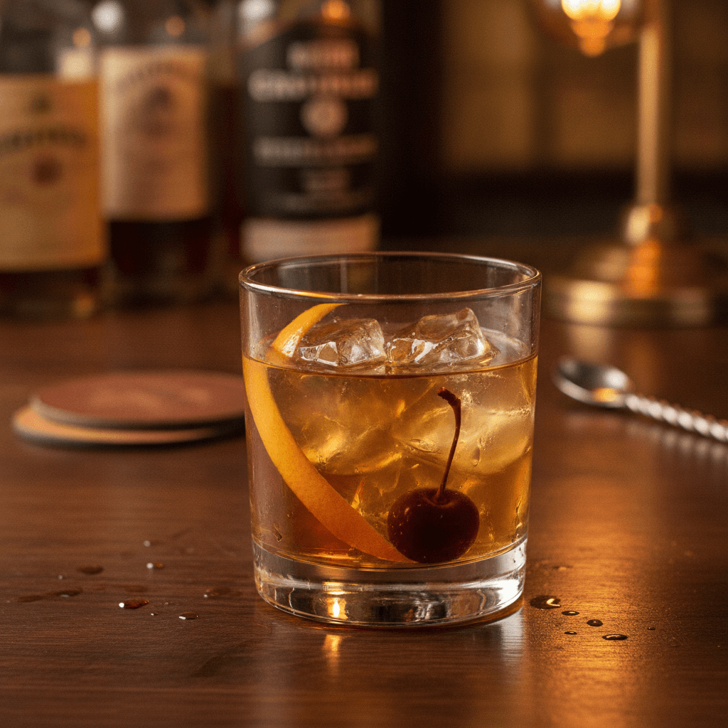 Klassischer Old Fashioned Cocktail