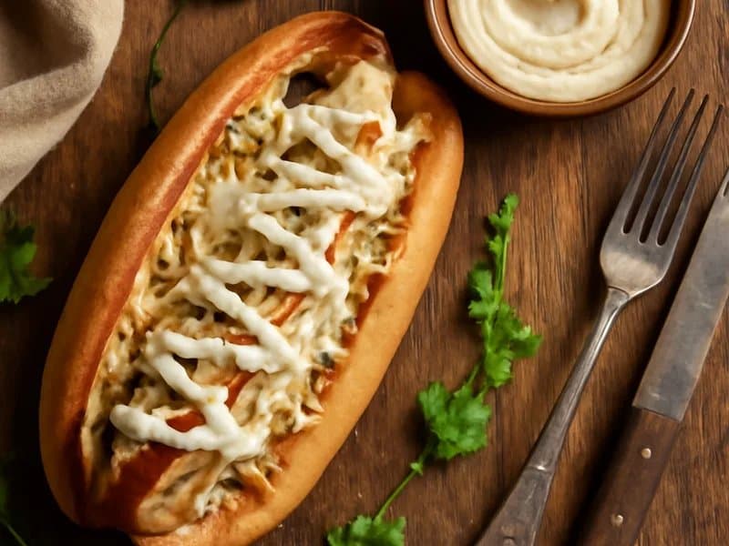 Gourmet Bratwurst with Truffle Mayo