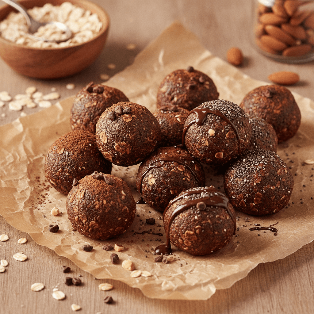 Energy Balls ohne Küchengeräte