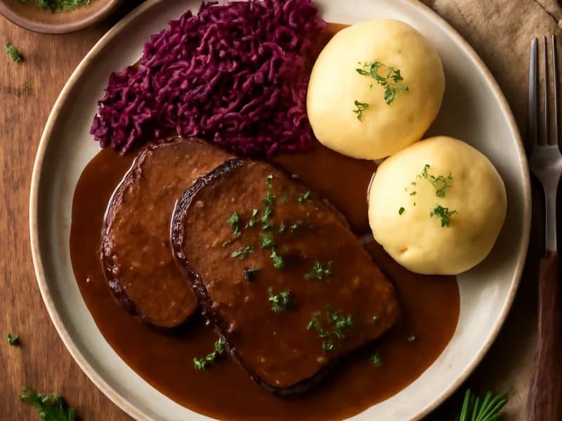 Sauerbraten with Potato Dumplings