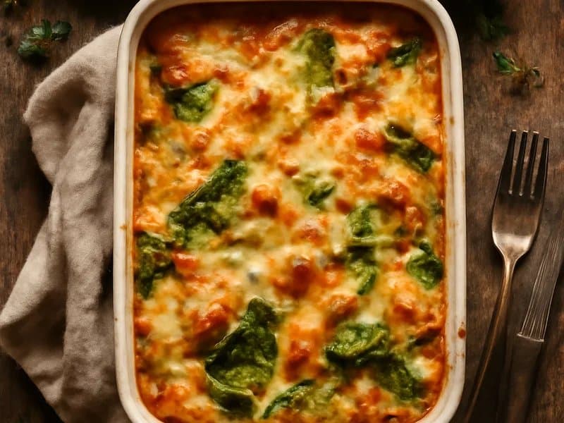 Savoy Cabbage Casserole with Cheese