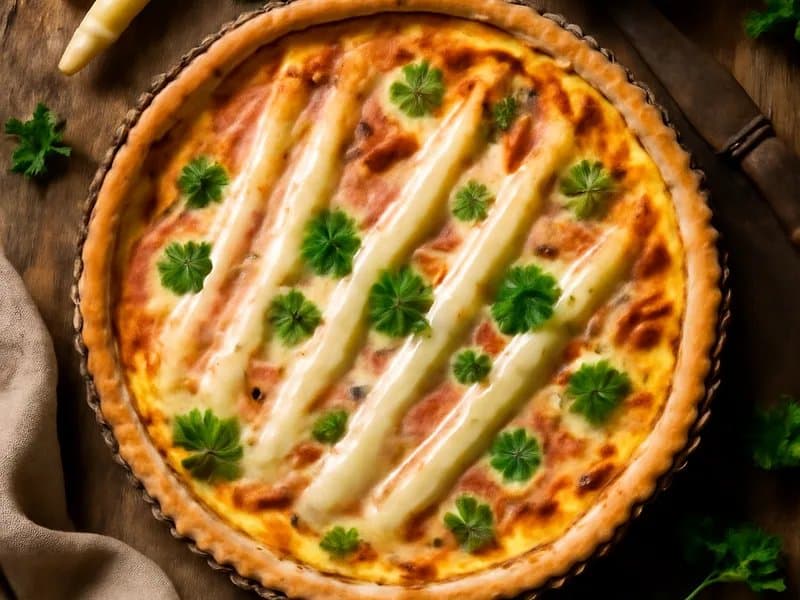 Asparagus & Ham Quiche