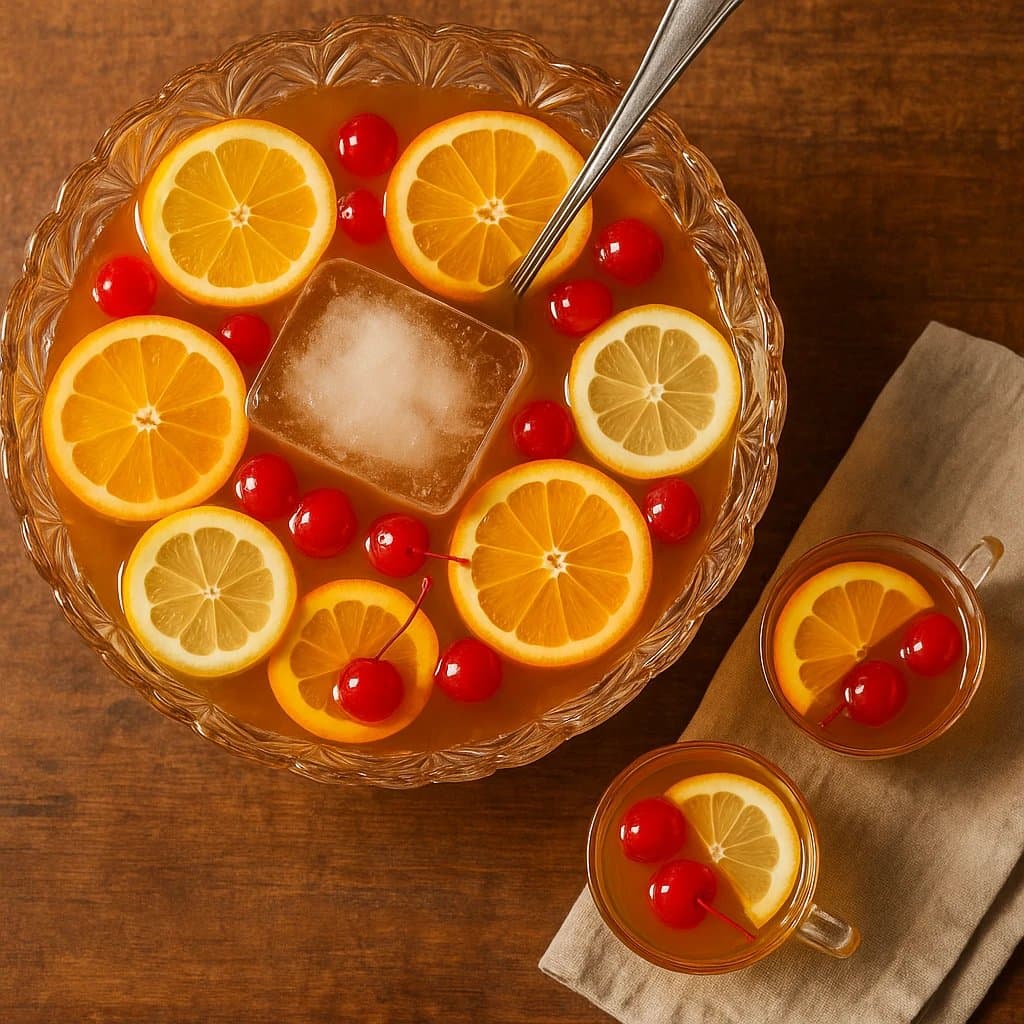Süßer Bourbon-Punch – Klassisches Party-Bowle-Rezept