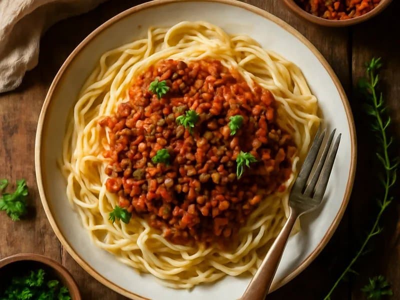 Vegan Lentil Bolognese