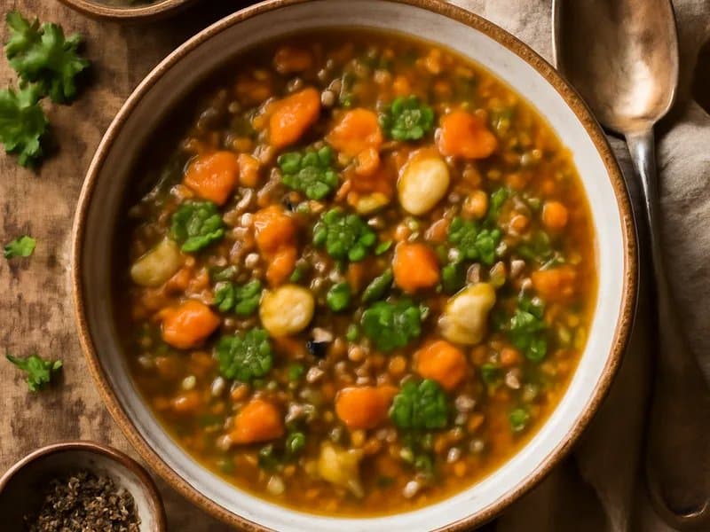 Vegan Lentil & Vegetable Soup
